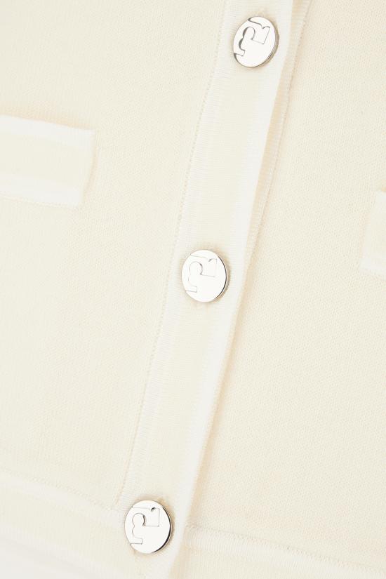 25SS 토리버치 가디건 146098 102 LIGHT NEW IVORY WHITE ASPARAGUS - TORY BURCH