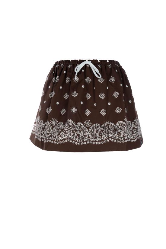 25SS 미우미우 숏 스커트 MG240416Z5 F0324 CACAO