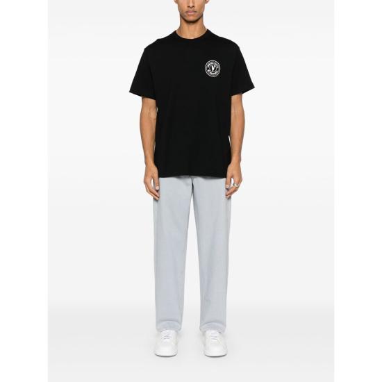 25SS 베르사체 반팔 티셔츠 78GAHE07 CJ00E 899 BLACK DOM - VERSACE