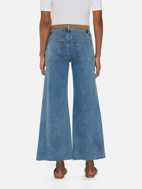  프레임 데님 팬츠 데님 Le Palazzo 크롭 진 - FRAME