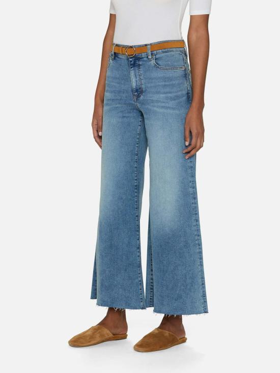  프레임 데님 팬츠 데님 Le Palazzo 크롭 진 - FRAME