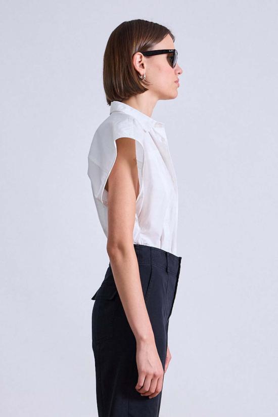  어피스 어파트 민소매 티셔츠 Apiece Apart Toni 슬리브리스 탑 - APIECE APART