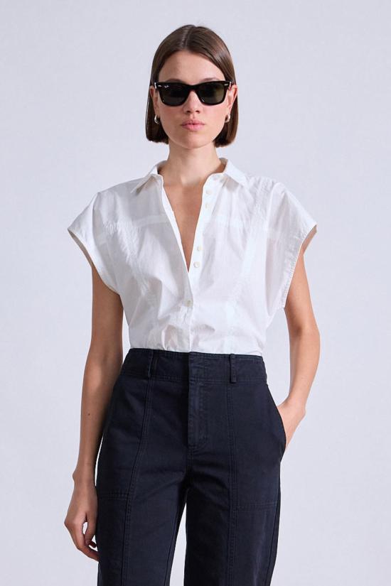  어피스 어파트 민소매 티셔츠 Apiece Apart Toni 슬리브리스 탑