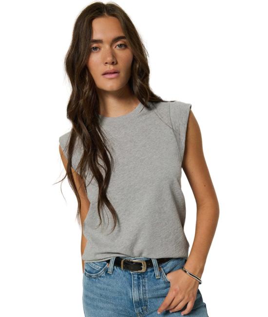  네이션 리미티드 민소매 티셔츠 Nation Ltd 패티 머슬 탱크 헤더 그레이