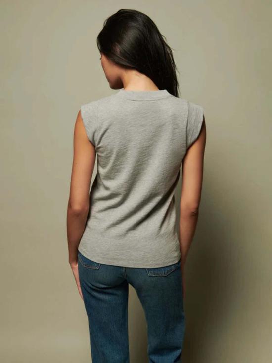  네이션 리미티드 민소매 티셔츠 Nation Ltd 패티 머슬 탱크 헤더 그레이 - NATION LTD