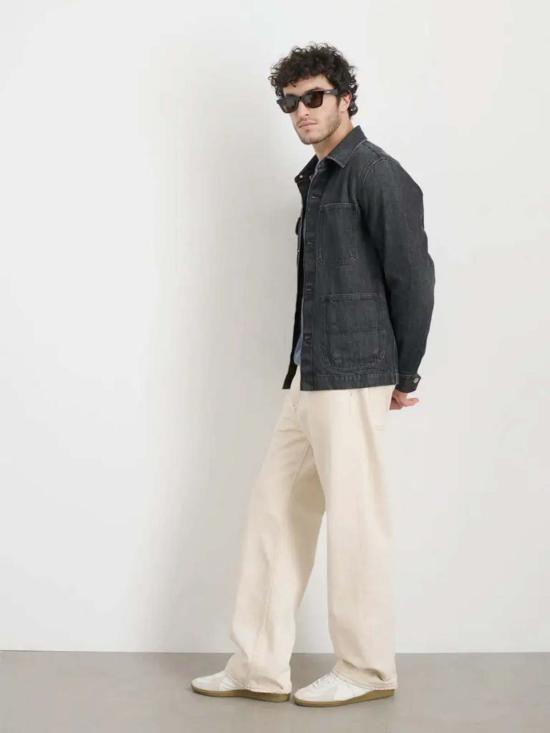  알렉스 밀 데님 자켓 워크 재킷 빈티지 워시 블랙 데님 - ALEX MILL