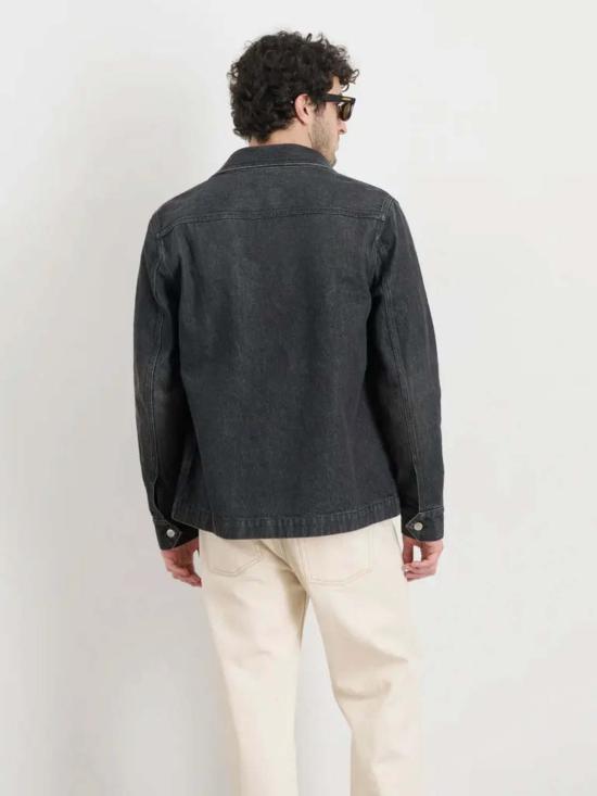  알렉스 밀 데님 자켓 워크 재킷 빈티지 워시 블랙 데님 - ALEX MILL