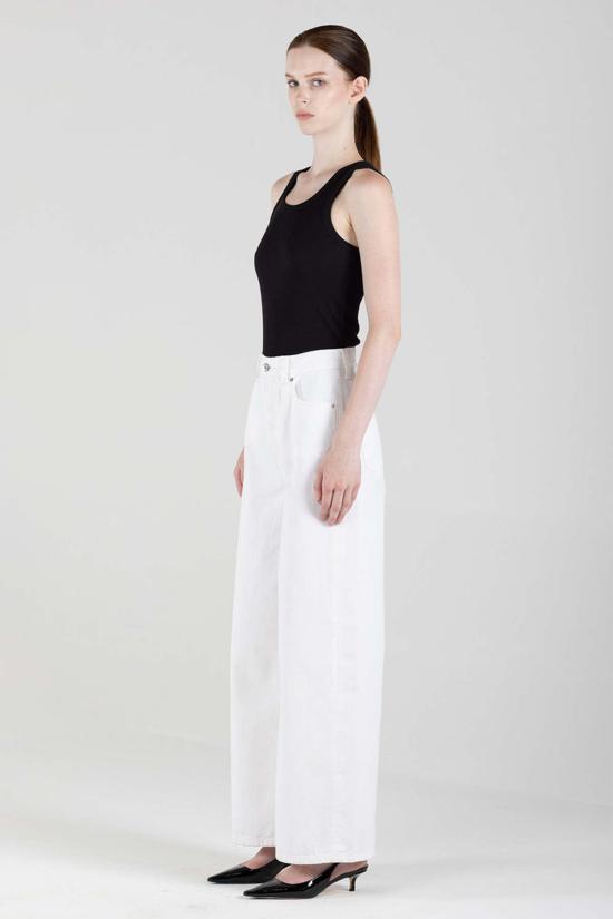  에티카 데님 팬츠 말리 울트라 하이 빈티지 화이트 - ETICA