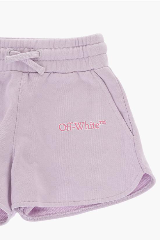  [키즈] 오프화이트 쇼츠/버뮤다 OGCI001S24 AFLE001 3632 Violet - OFF WHITE
