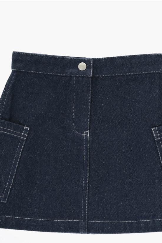  [키즈] 디올 데님 스커트 4SBM12SKTB BCO 533 Blue - DIOR