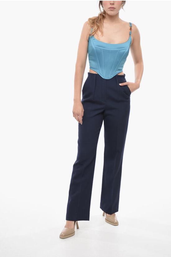  베르사체 민소매 티셔츠 10066691A005401V860 Light blue - VERSACE