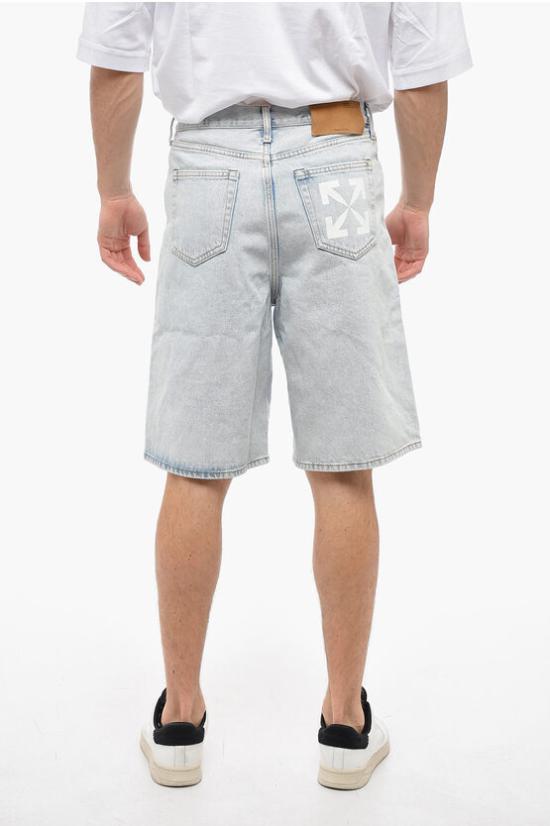  오프화이트 데님 숏팬츠 OMYC010C99DEN0034001 Light blue - OFF WHITE