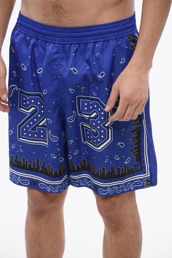  오프화이트 스윔팬츠 OMFD008S24FAB0024600 Blue - OFF WHITE