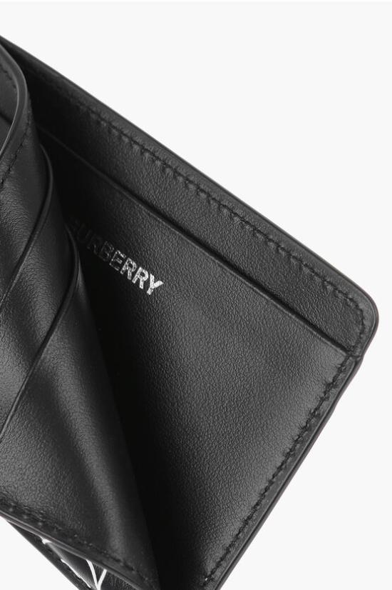  버버리 명함지갑 8049207 BLACK WHITE Black - BURBERRY