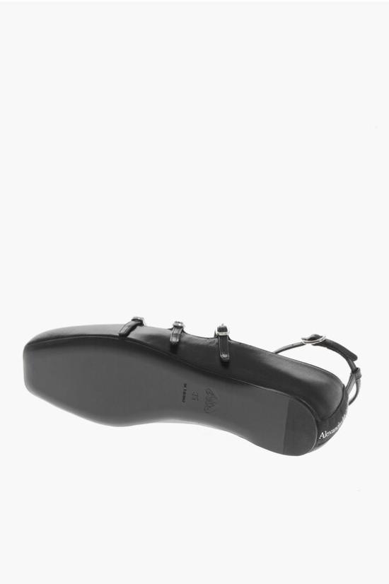  알렉산더 맥퀸 플랫 슈즈 780745 WIEN5 1000 Black - ALEXANDER MCQUEEN