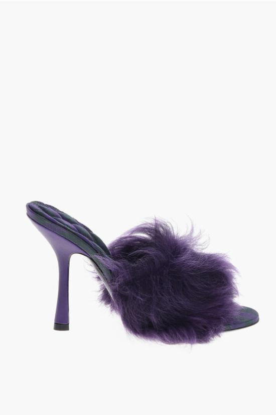  버버리 뮬/슬리퍼 8074429 B7483 RIBBON ROYALIPCHK Violet - BURBERRY