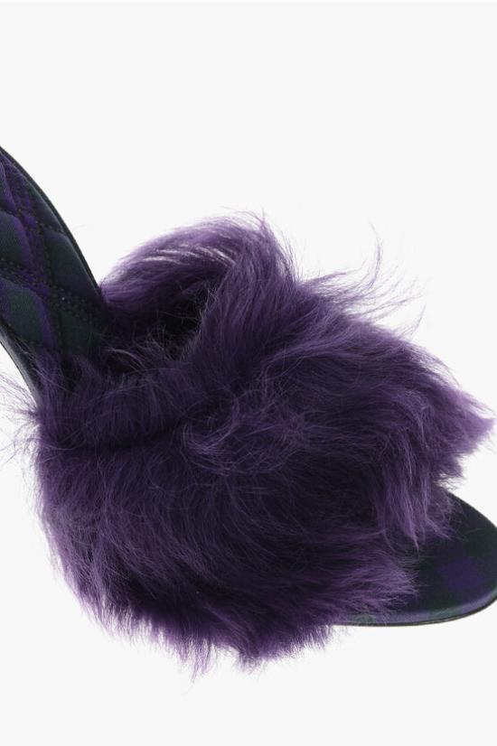  버버리 뮬/슬리퍼 8074429 B7483 RIBBON ROYALIPCHK Violet - BURBERRY