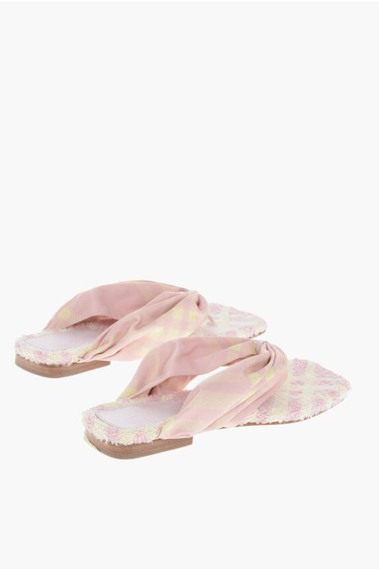  버버리 뮬/슬리퍼 8079969 B8684 CAMEO IP CHECK Pink - BURBERRY