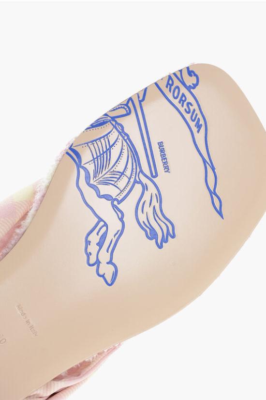  버버리 뮬/슬리퍼 8079969 B8684 CAMEO IP CHECK Pink - BURBERRY