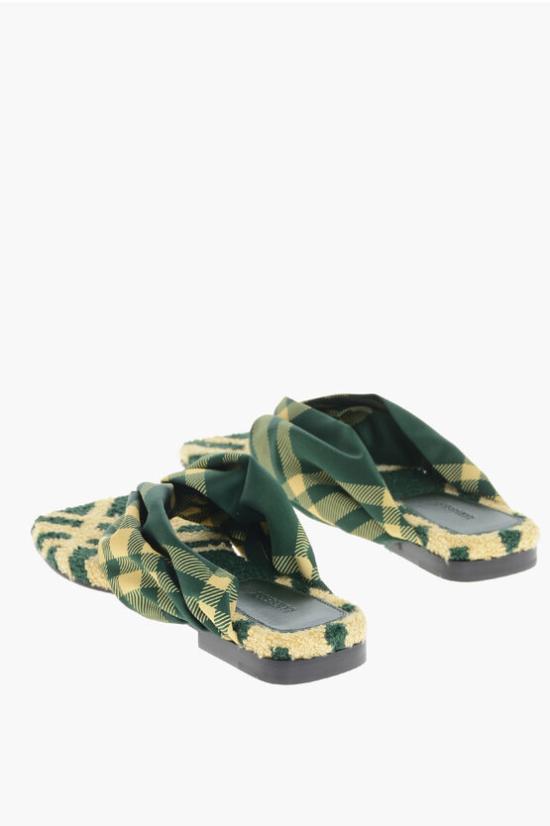  버버리 뮬/슬리퍼 8080145 B8682 PRIMROSE IP CHECK Green - BURBERRY