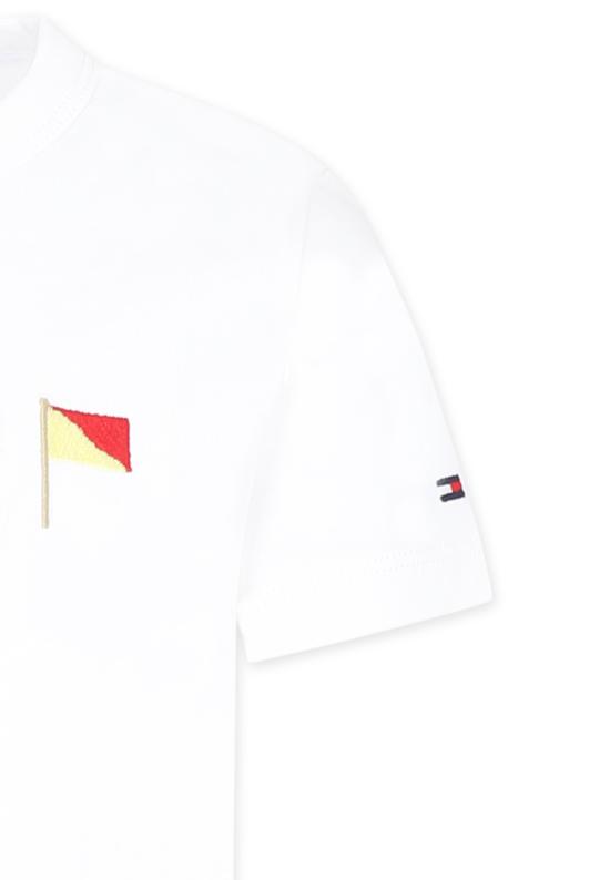 25SS [키즈] 타미힐피거 티셔츠 25S THKB0KB09532J KB0KB09532 YBR WHITE - TOMMY HILFIGER