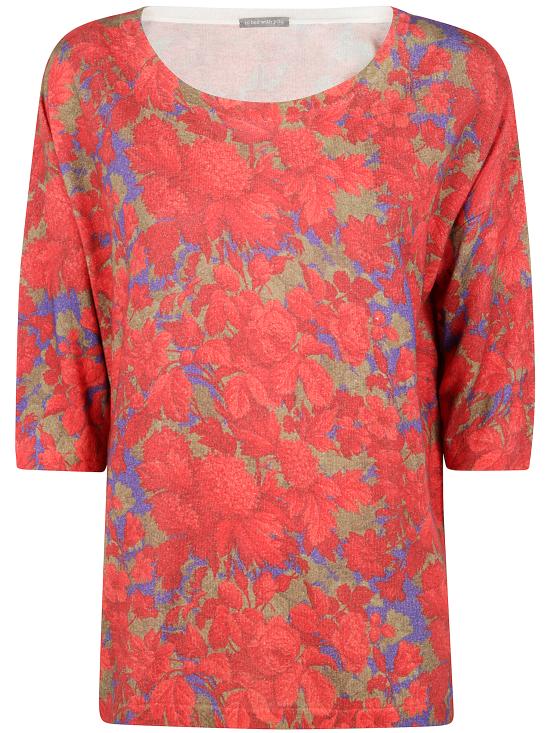 25SS 인베드위드유 스웨터 UB06 390 FLORAL RED MULTI