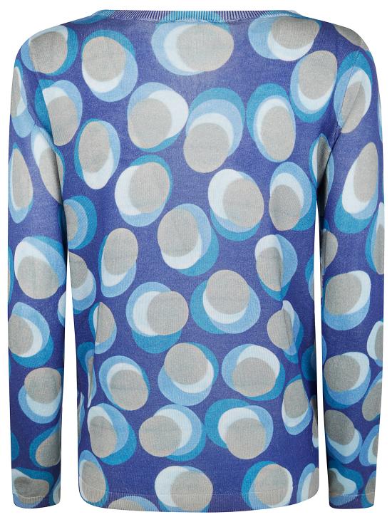 25SS 인베드위드유 스웨터 UB04 377 BLUE GEOMETRIC MULTI - IN BED WITH YOU