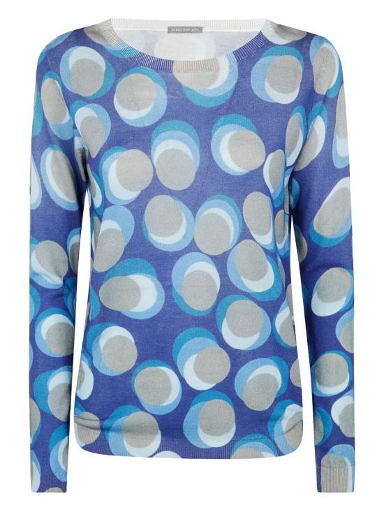 25SS 인베드위드유 스웨터 UB04 377 BLUE GEOMETRIC MULTI - IN BED WITH YOU