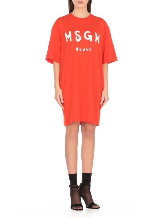 25SS 엠에스지엠 숏 원피스 3841MDA510 25700217 Orange - MSGM