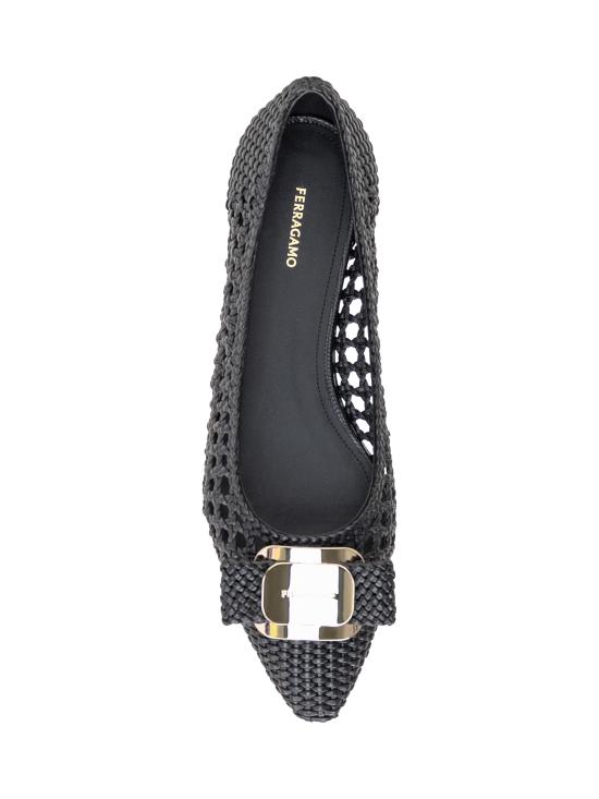 25SS 살바토레 페라가모 플랫 슈즈 01J648 779680 NERO - SALVATORE FERRAGAMO