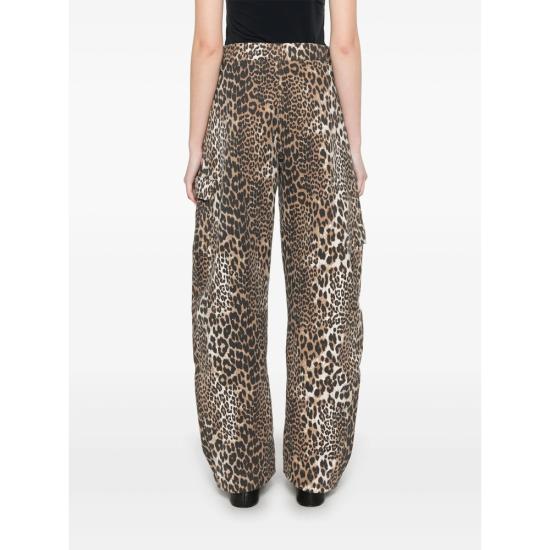 25SS 가니 팔라초 팬츠 T4209 943 BROWN BLACK - GANNI