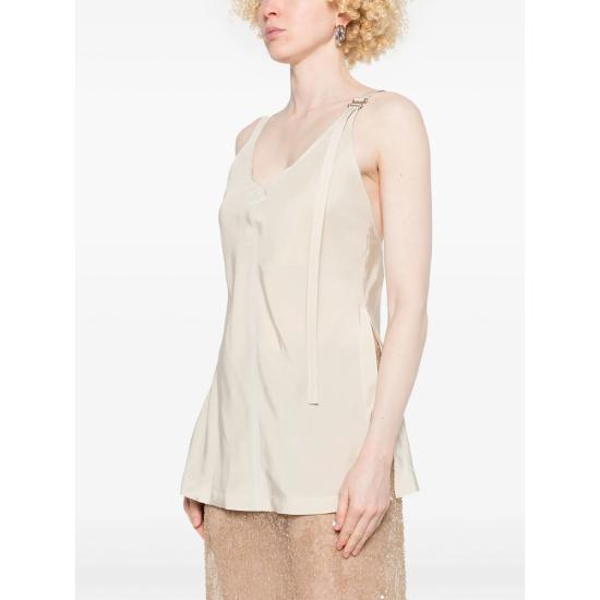 25SS 스포트막스 민소매 티셔츠 WASER 014 001 NEUTRALS - SPORTMAX