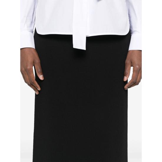 25SS 막스마라 미디 스커트 ALCE 163 012 BLACK - MAX MARA