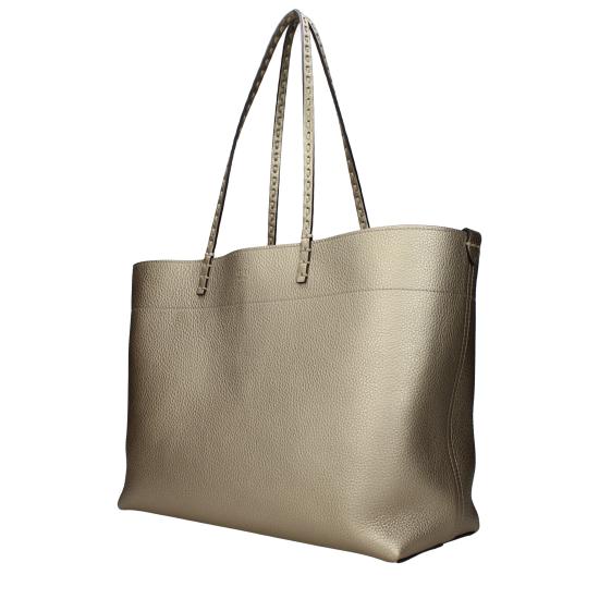 26SS 펜디 롤 미디움 218 핸드 순 탑스티치즈 셀러리아 쇼퍼백 8BH428ALVKF1QIN - FENDI