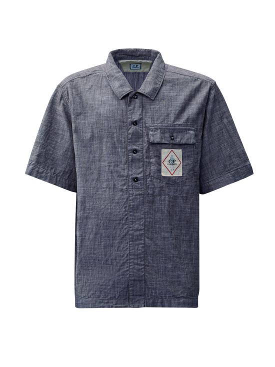  씨피 컴퍼니 반팔 셔츠 18CMSH151A110065W D17 DENIM