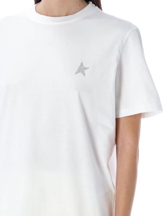 25SS 골든구스 반팔 티셔츠 GWP01220P000594 80185 Bianco - GOLDEN GOOSE