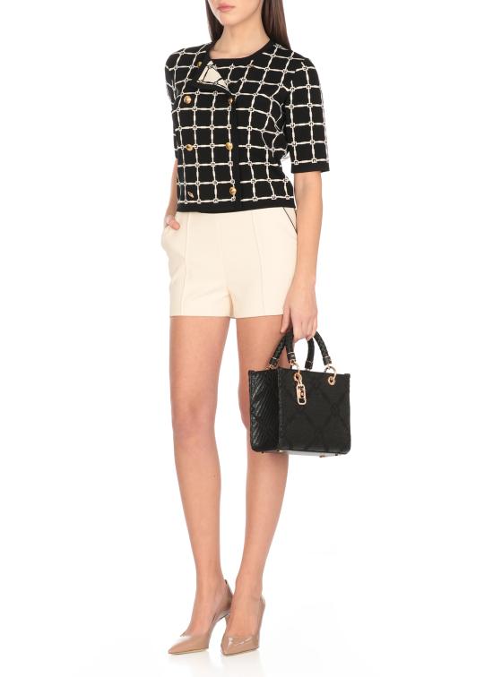 25SS 엘리자베타프랜치 숏팬츠 SH00851E2 E84 Ivory - ELISABETTA FRANCHI