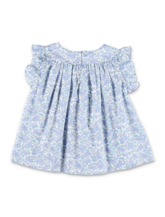 25SS [키즈] 봉쁘앙 레이스 소재 셔츠/블라우스 S05GBLW00043 510A Blu - BONPOINT