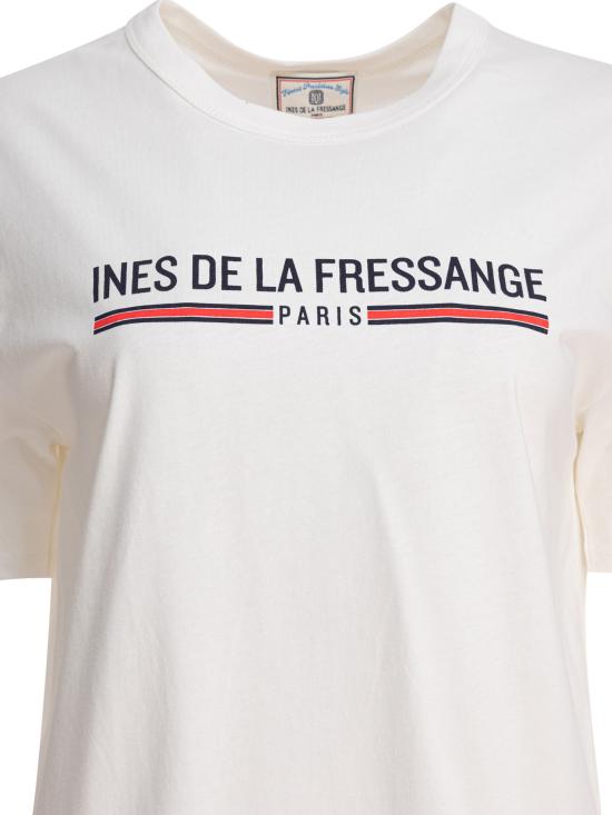 25SS 이네스 드 라 프레상쥬 반팔 티셔츠 14Y078CO002F373 White - INES DE LA FRESSANGE