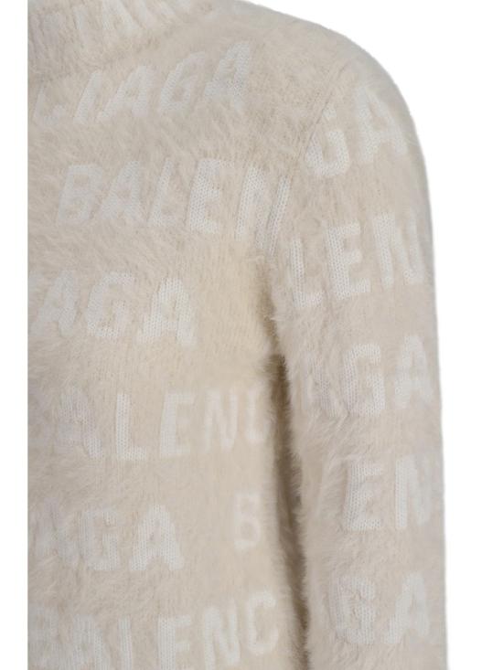 25SS 발렌시아가 스웨터 769027T6230 9002 WHITE - BALENCIAGA