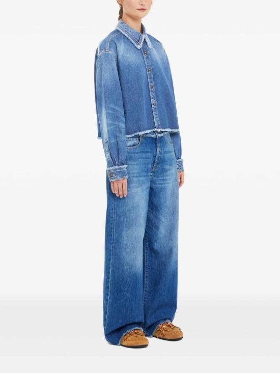  알라누이 데님 셔츠 LWYE00AR25DEN0014700 Dark Wash - ALANUI