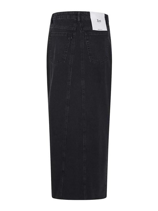  3x1 미디 스커트 CHARLOTTEDR1082VOLC Black - 3X1