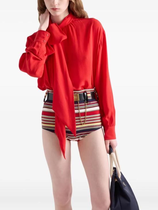 25SS 프라다 블라우스 P420ISOOO 167C F0011 ROSSO - PRADA