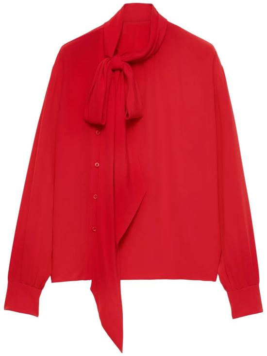 25SS 프라다 블라우스 P420ISOOO 167C F0011 ROSSO