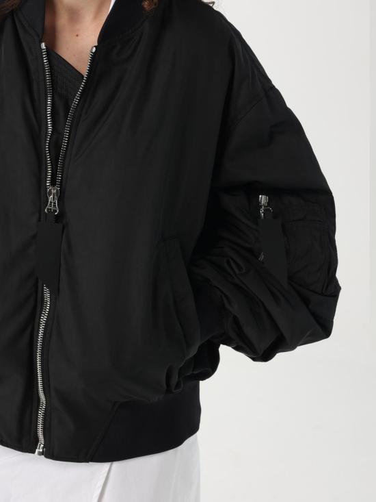 25FW 디 아티코 봄버 자켓 250WCB00070PLL001AA 100 Black - THE ATTICO