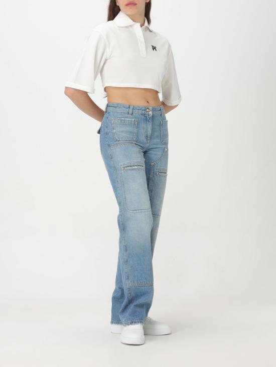 25FW 팜앤젤스 반팔 티셔츠 PWGB012S24FAB001 0310 White - PALM ANGELS