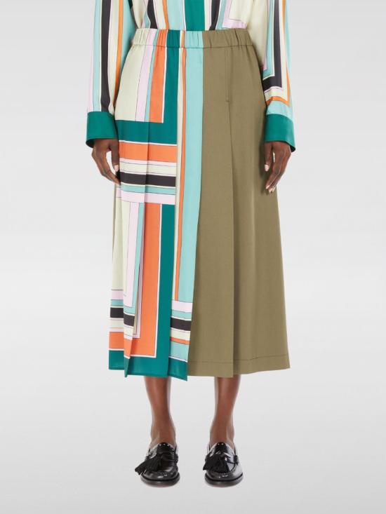 25FW 위켄드막스마라 롱 스커트 2515101031600 002 Green