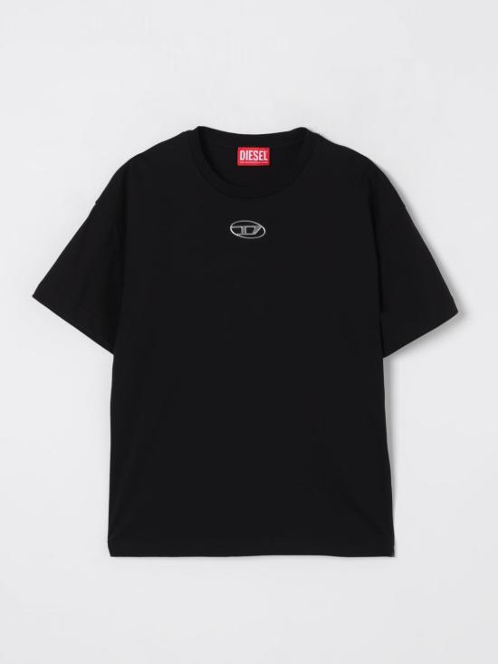 25FW [키즈] 디젤 티셔츠 J0202200YI9 K900 Black