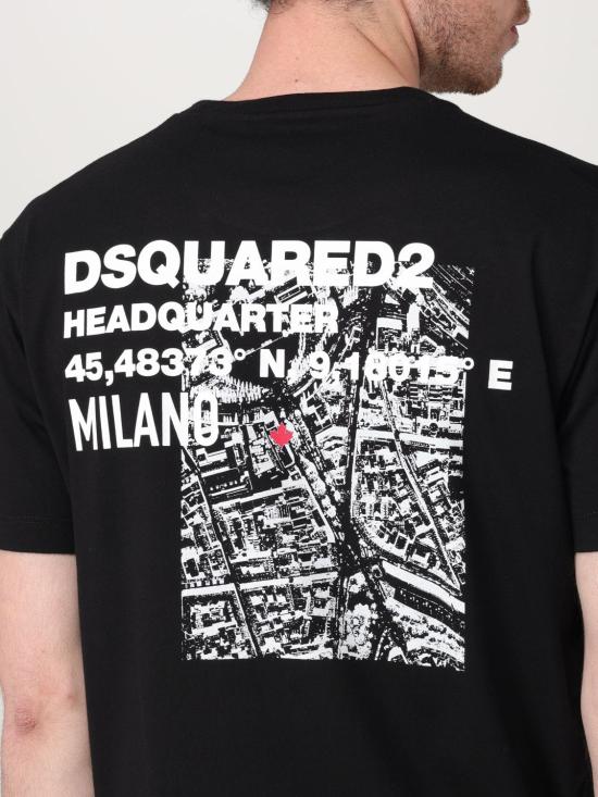 25FW 디스퀘어드2 반팔 티셔츠 S74GD1253D20020 860 Black 1 - DSQUARED2