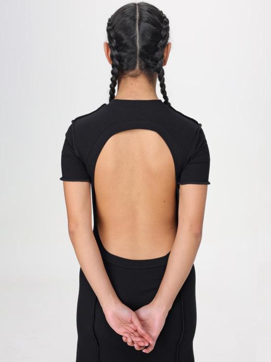 25FW 팜앤젤스 미디 원피스 PWDB055S24FAB001 1003 Black - PALM ANGELS